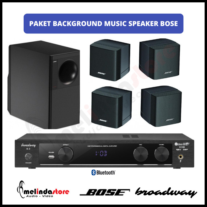 Paket Sound System Background Music Speaker Bose Freespace 3 | 4 speaker